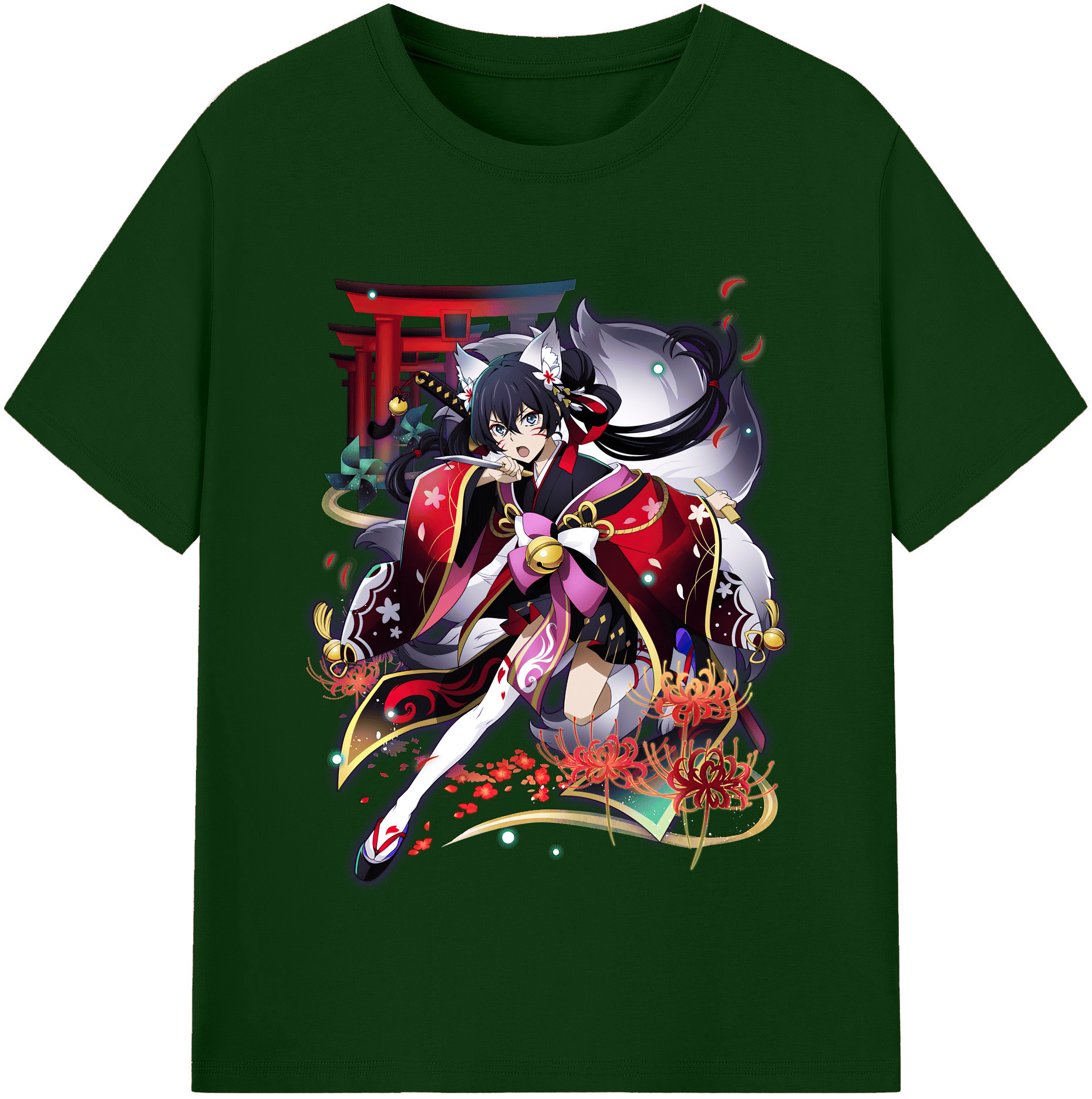 （画像用） 文豪ストレイドッグス Bungo Stray Dogs 綿100％半袖Tシャツ（フロントプリント）